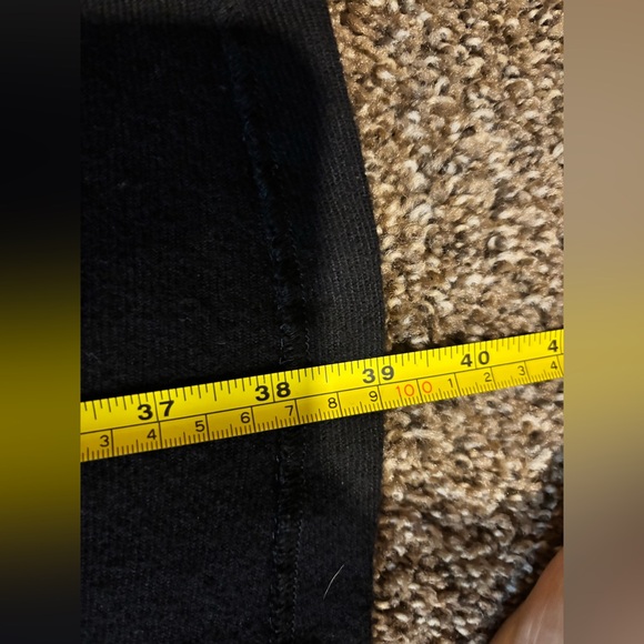 Vintage 100% Wool Ralph Lauren Black Maxi Skirt with Fringe - Picture 15 of 16